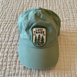 Lake Tahoe By American Needle Green 100% Cotton Ball Cap